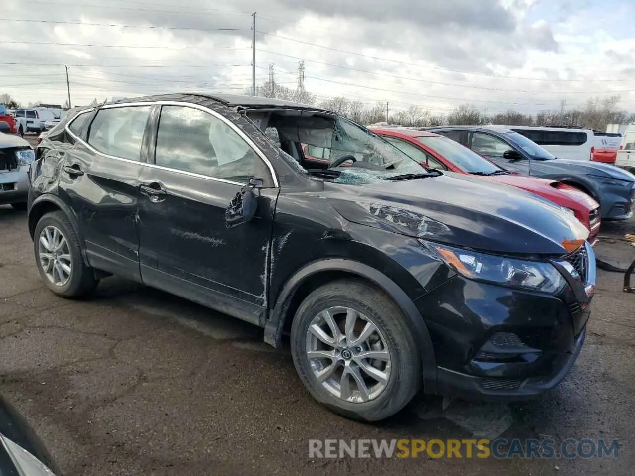 4 Фотография поврежденного автомобиля JN1BJ1AW4MW662670 NISSAN ROGUE 2021