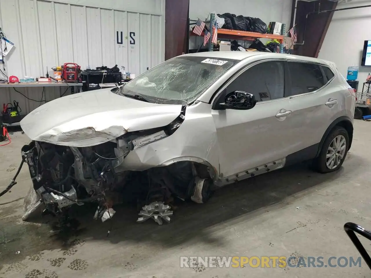 1 Photograph of a damaged car JN1BJ1AW6MW672696 NISSAN ROGUE 2021