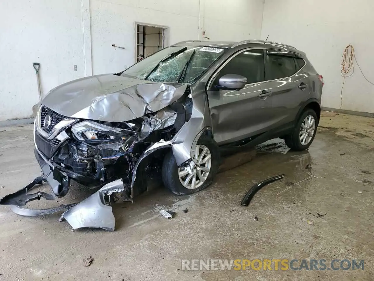 1 Photograph of a damaged car JN1BJ1BV6MW568375 NISSAN ROGUE 2021