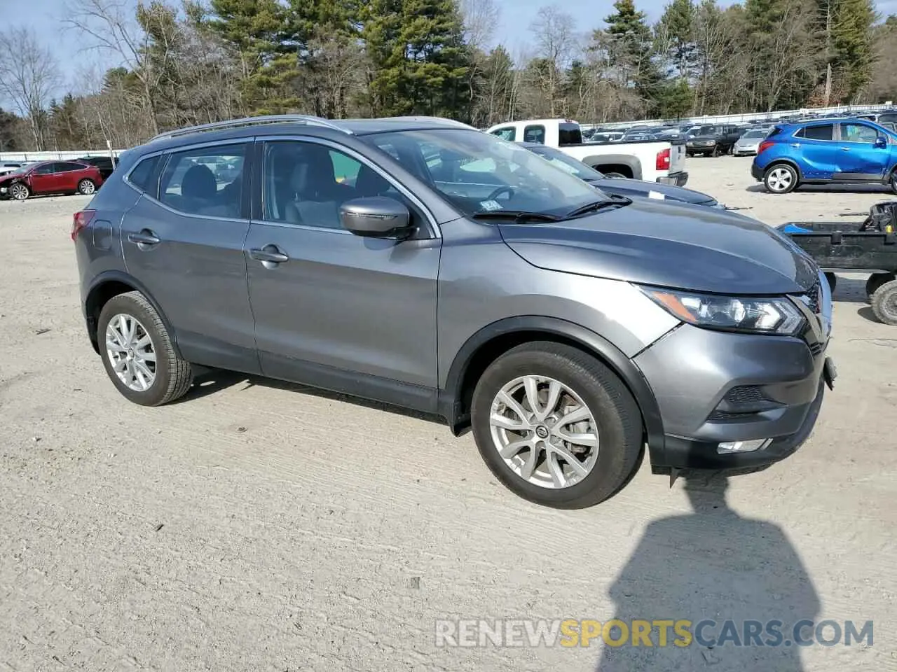 4 Photograph of a damaged car JN1BJ1BW5MW671991 NISSAN ROGUE 2021