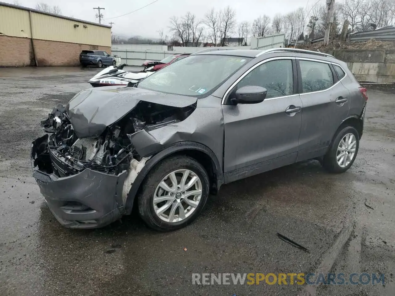 1 Photograph of a damaged car JN1BJ1BW7MW430112 NISSAN ROGUE 2021