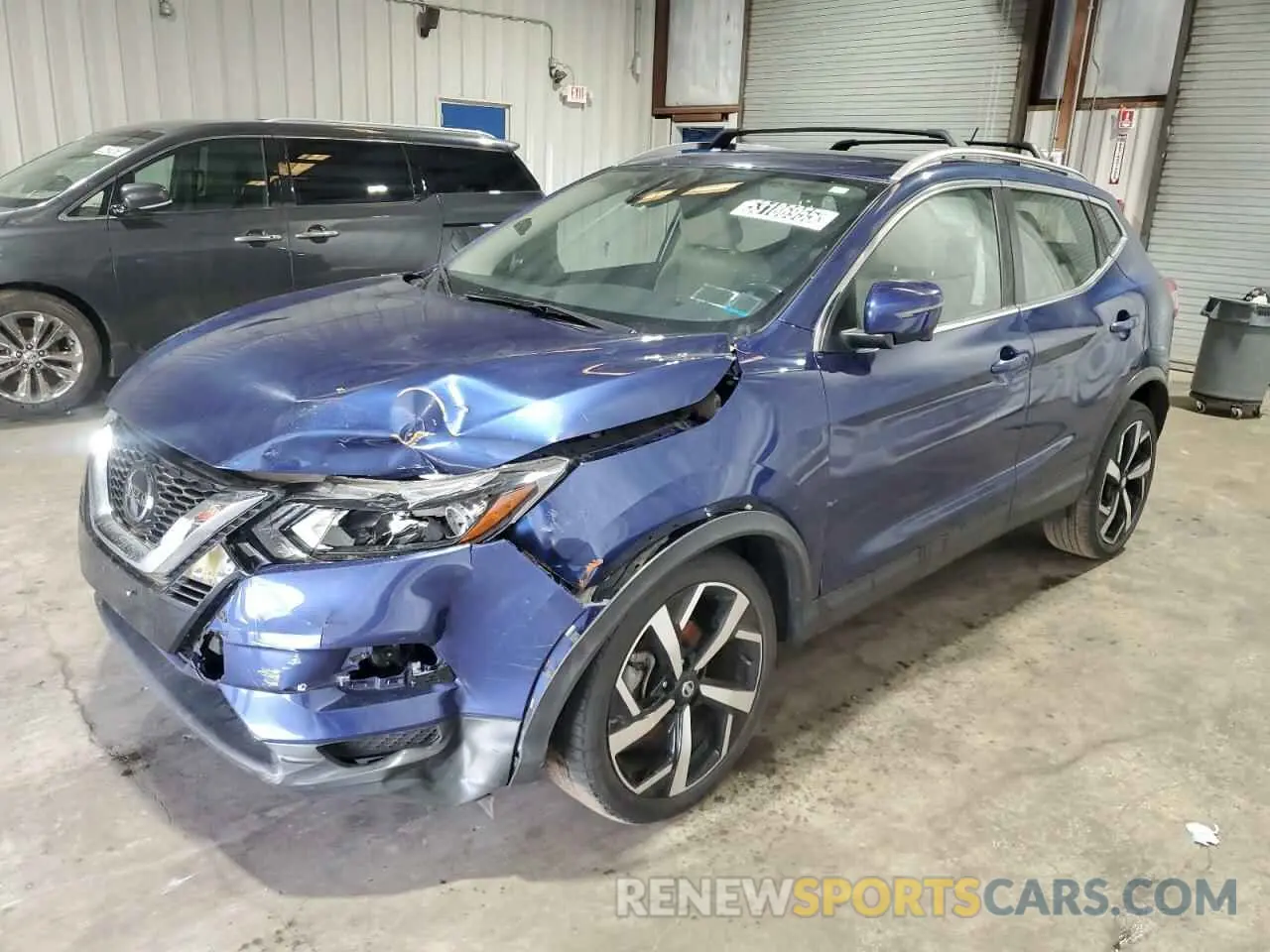 1 Photograph of a damaged car JN1BJ1CW6MW423974 NISSAN ROGUE 2021
