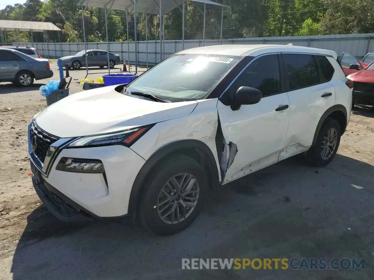1 Photograph of a damaged car JN8AT3AB3MW224464 NISSAN ROGUE 2021