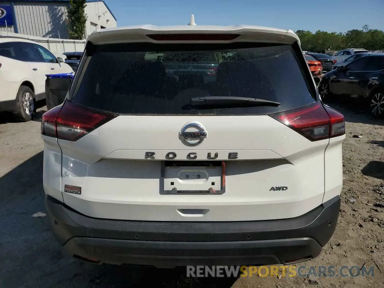 6 Photograph of a damaged car JN8AT3AB3MW224464 NISSAN ROGUE 2021