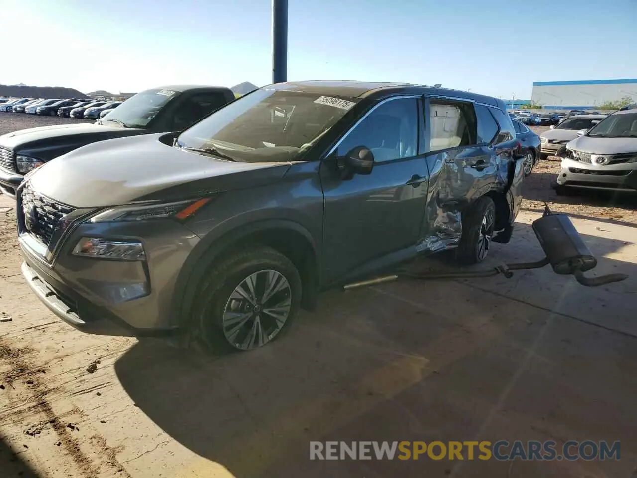 1 Photograph of a damaged car JN8AT3BA0MW018072 NISSAN ROGUE 2021