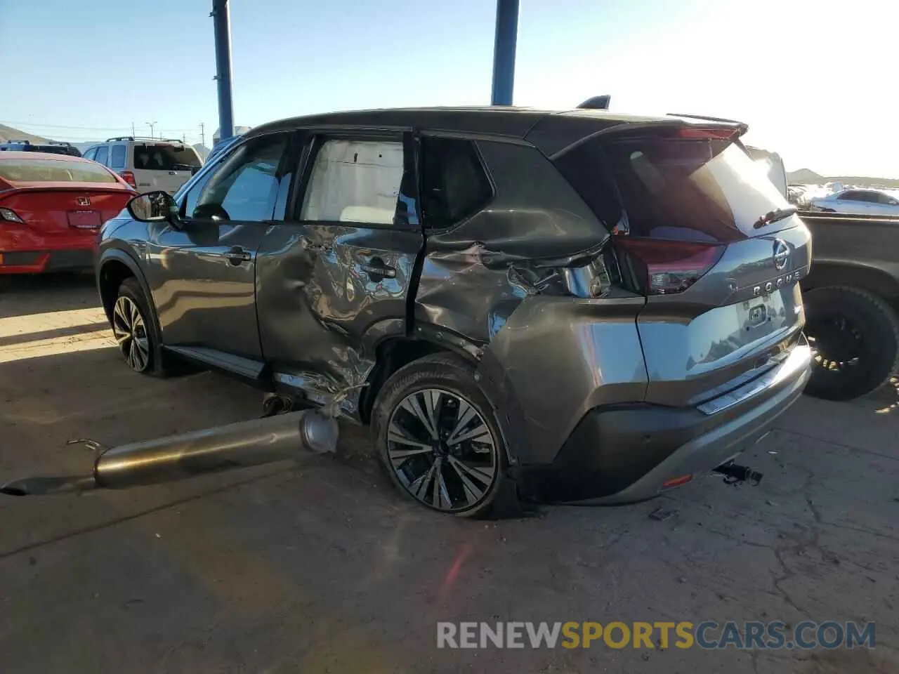 2 Photograph of a damaged car JN8AT3BA0MW018072 NISSAN ROGUE 2021