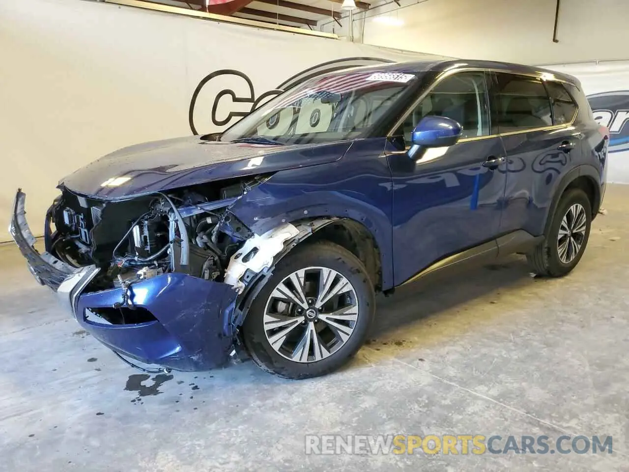 1 Photograph of a damaged car JN8AT3BA6MW023261 NISSAN ROGUE 2021