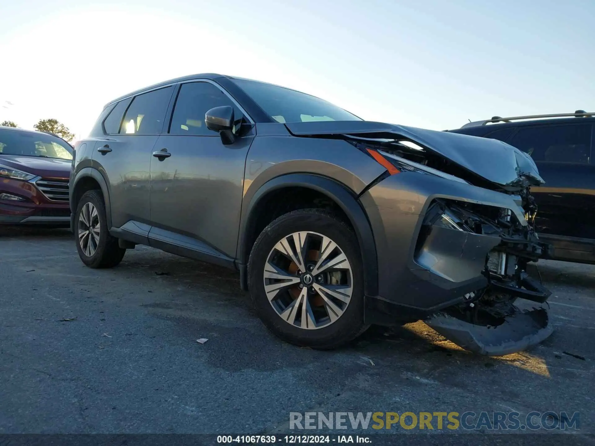 1 Photograph of a damaged car JN8AT3BA7MW023110 NISSAN ROGUE 2021