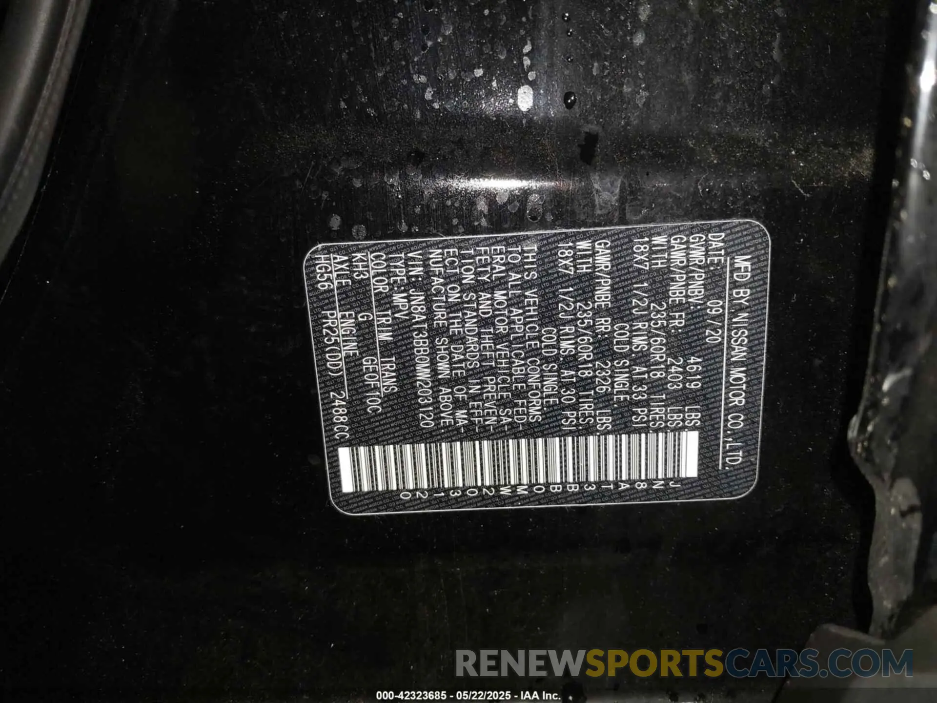 9 Photograph of a damaged car JN8AT3BB0MW203120 NISSAN ROGUE 2021