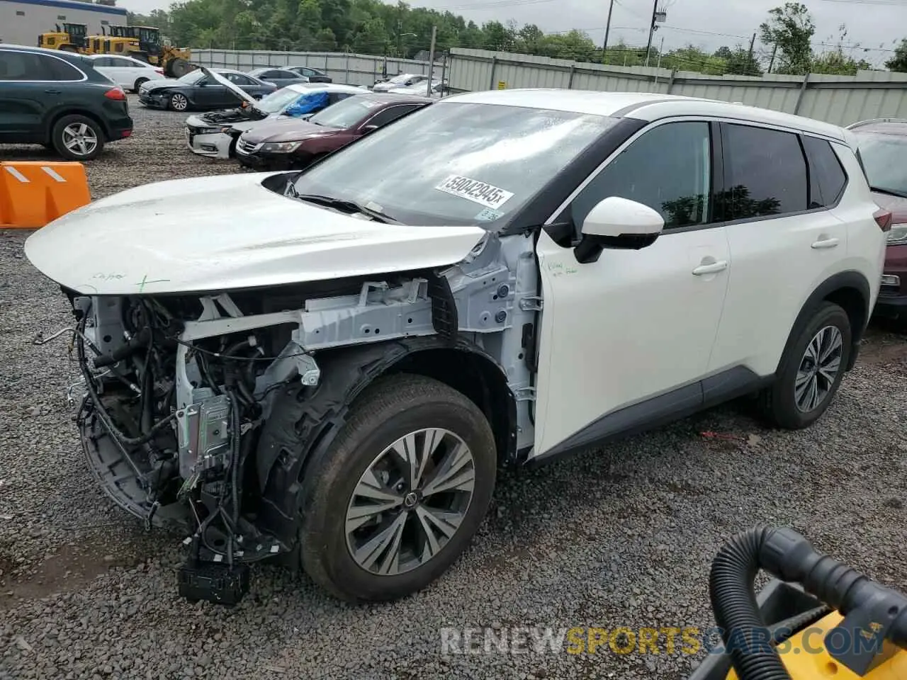 1 Photograph of a damaged car JN8AT3BB0MW212920 NISSAN ROGUE 2021