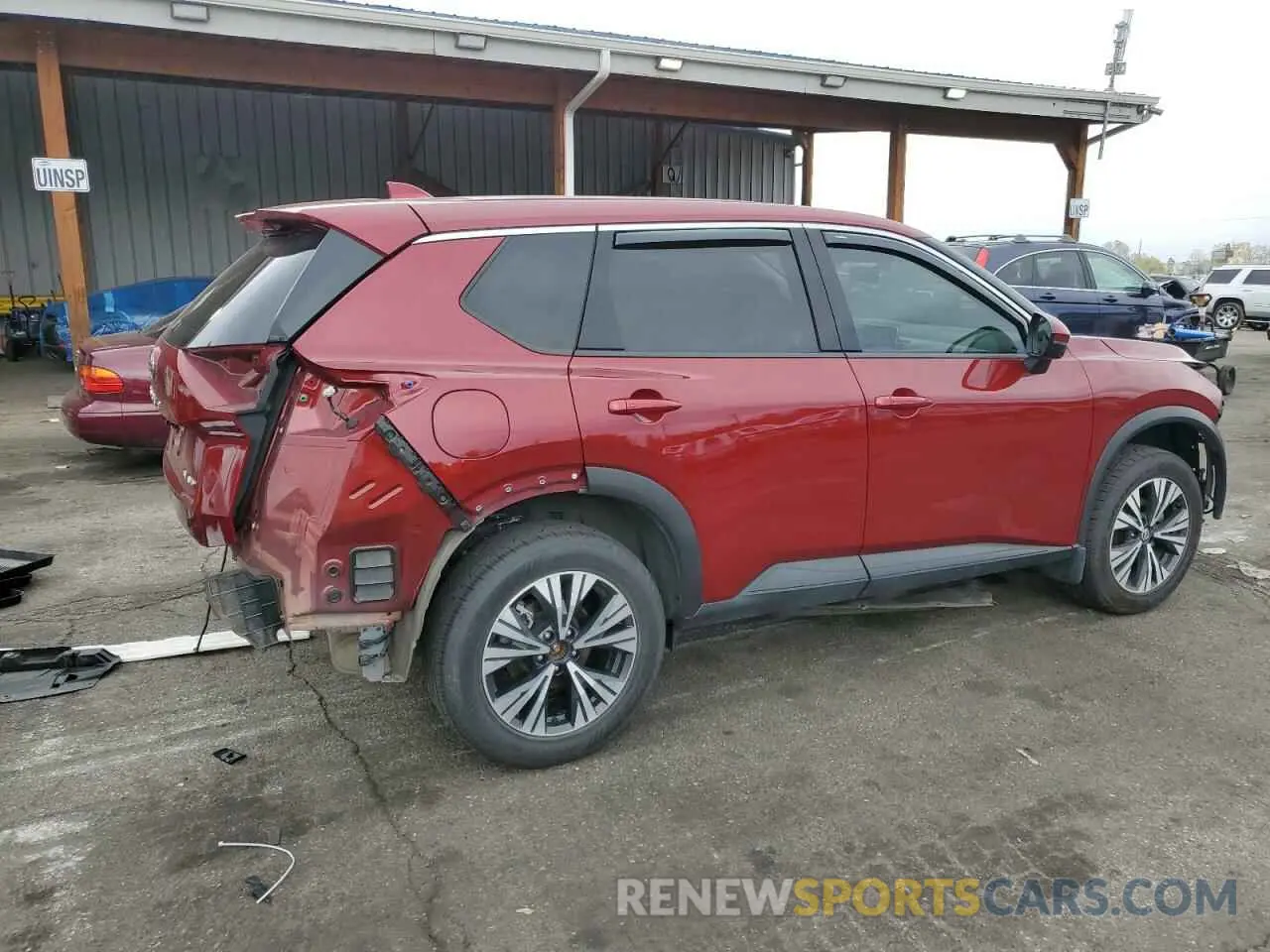 3 Photograph of a damaged car JN8AT3BB0MW227563 NISSAN ROGUE 2021