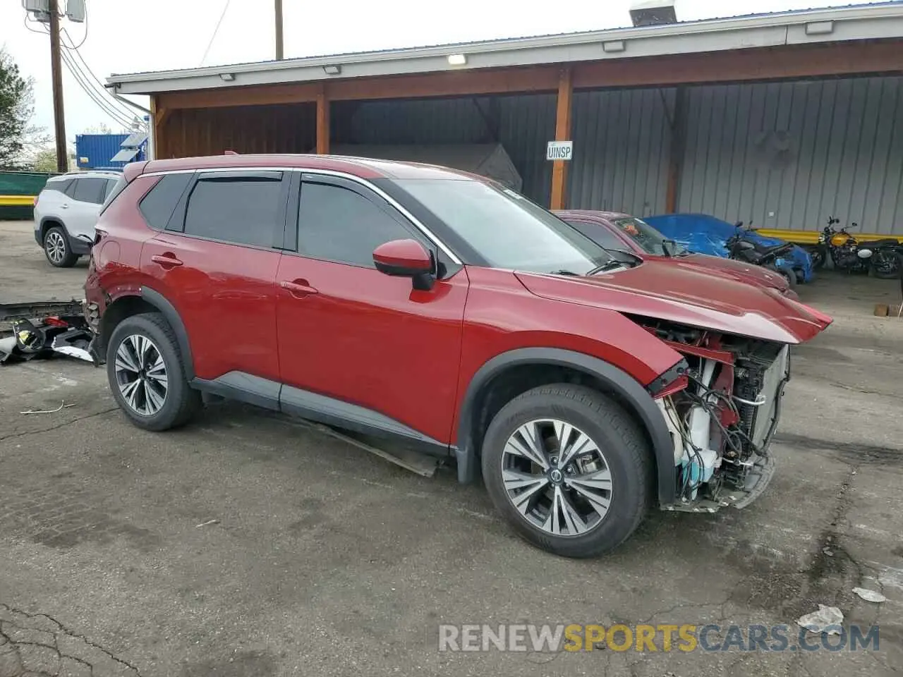 4 Photograph of a damaged car JN8AT3BB0MW227563 NISSAN ROGUE 2021