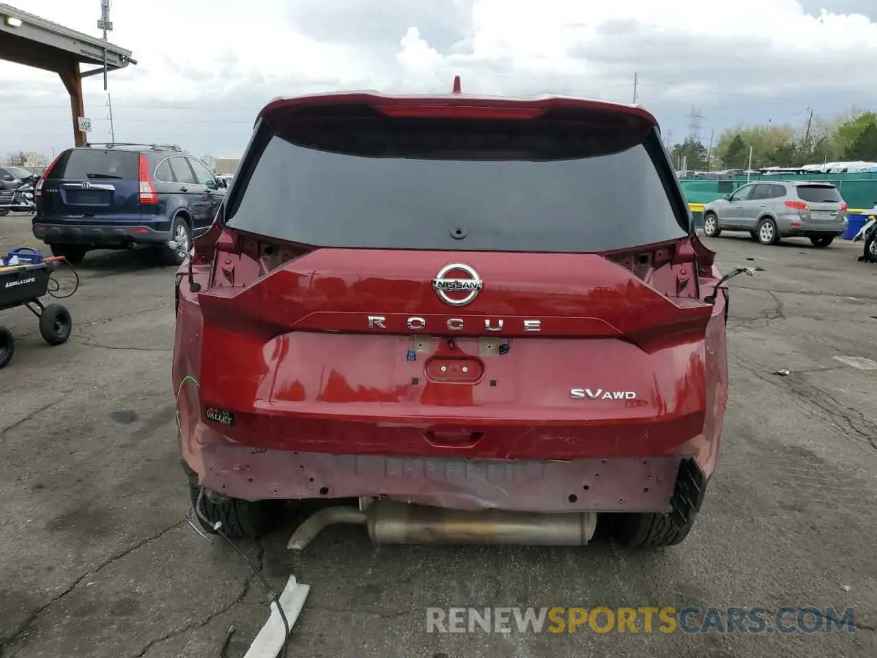 6 Photograph of a damaged car JN8AT3BB0MW227563 NISSAN ROGUE 2021