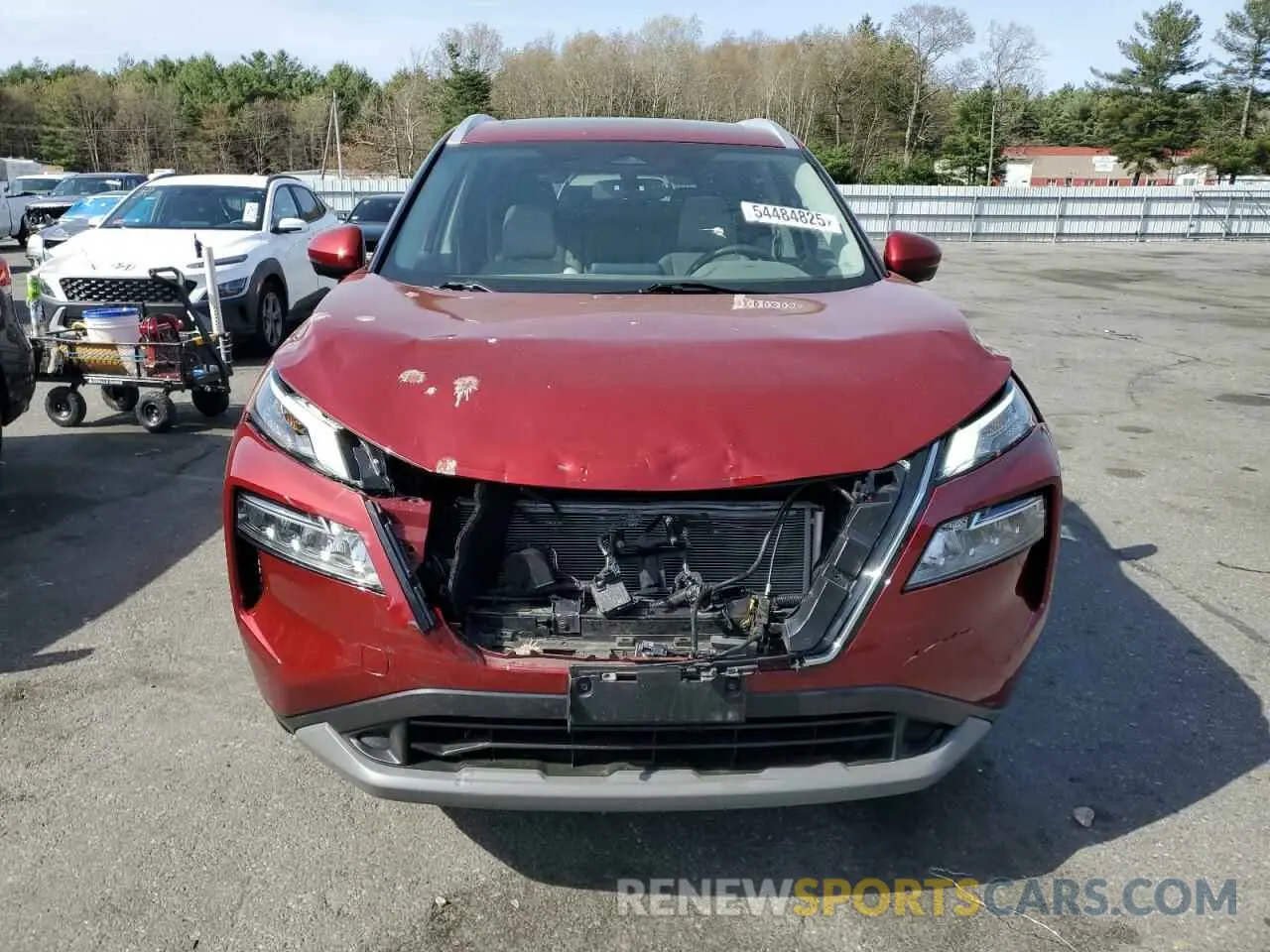 5 Photograph of a damaged car JN8AT3BB1MW220184 NISSAN ROGUE 2021