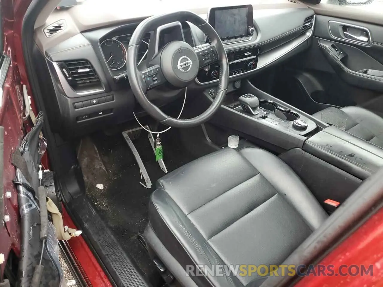 8 Фотография поврежденного автомобиля JN8AT3BB1MW227975 NISSAN ROGUE 2021