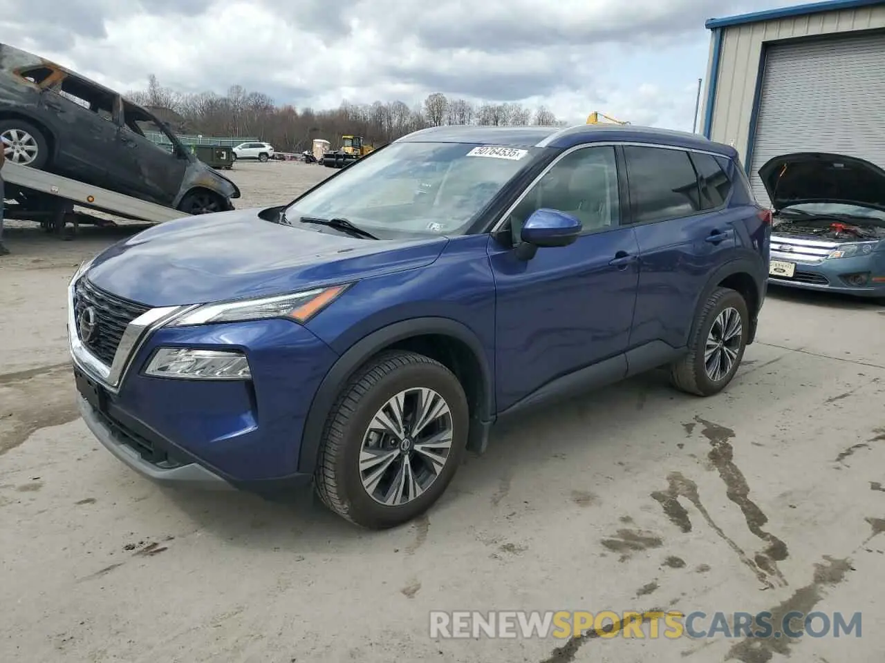 1 Photograph of a damaged car JN8AT3BB6MW214963 NISSAN ROGUE 2021