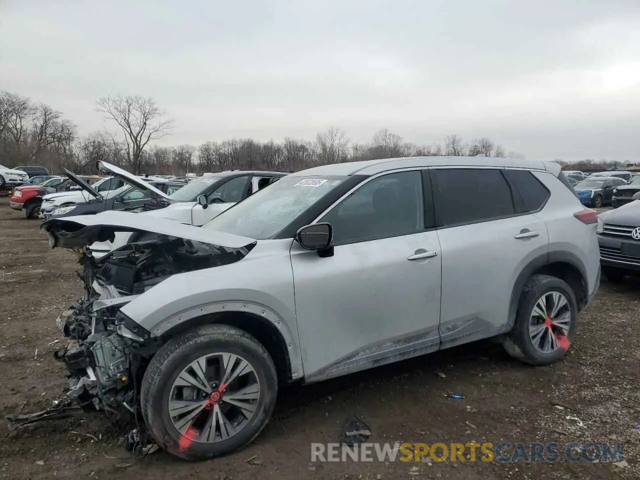 1 Фотография поврежденного автомобиля JN8AT3BB6MW223033 NISSAN ROGUE 2021