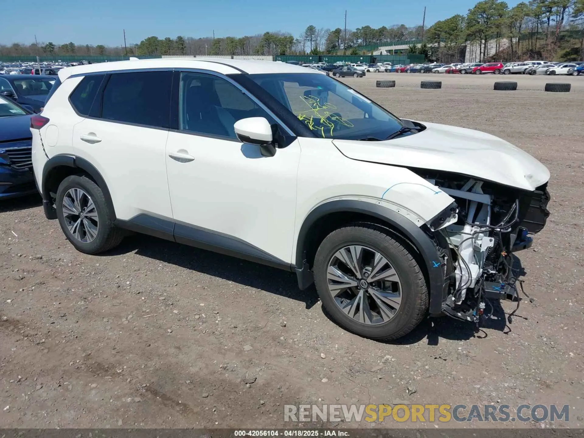 1 Photograph of a damaged car JN8AT3BB7MW207360 NISSAN ROGUE 2021
