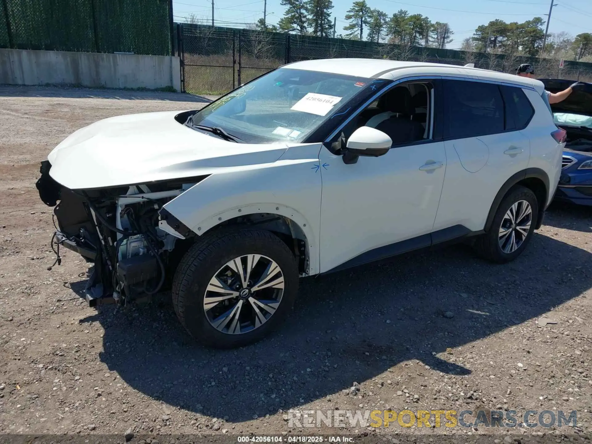2 Photograph of a damaged car JN8AT3BB7MW207360 NISSAN ROGUE 2021