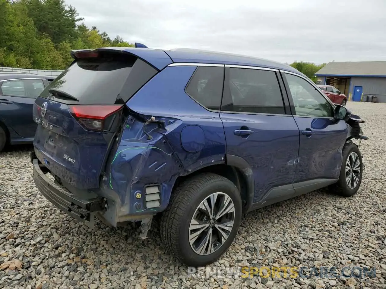 3 Photograph of a damaged car JN8AT3BB9MW206307 NISSAN ROGUE 2021