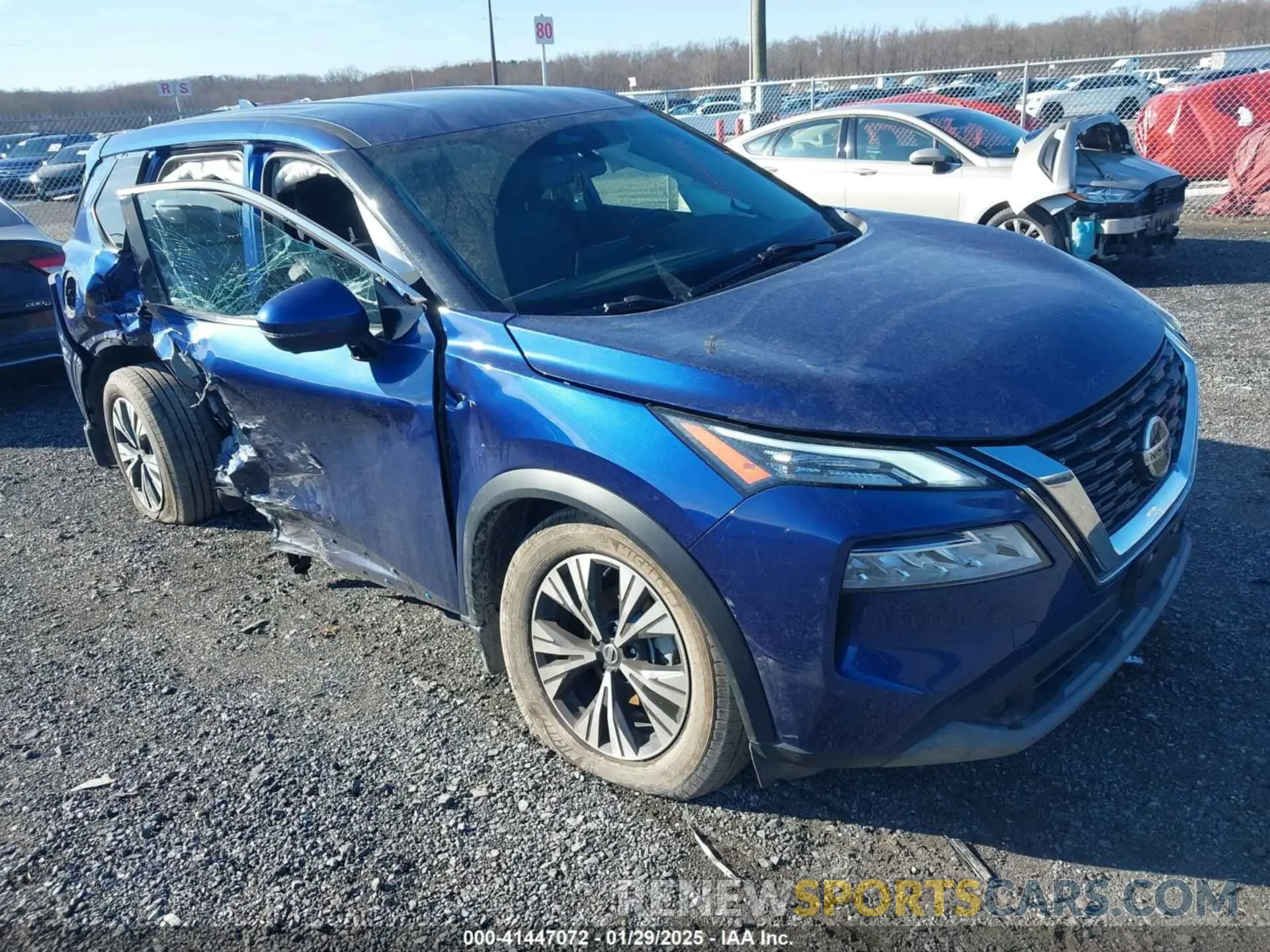 1 Photograph of a damaged car JN8AT3BB9MW215640 NISSAN ROGUE 2021
