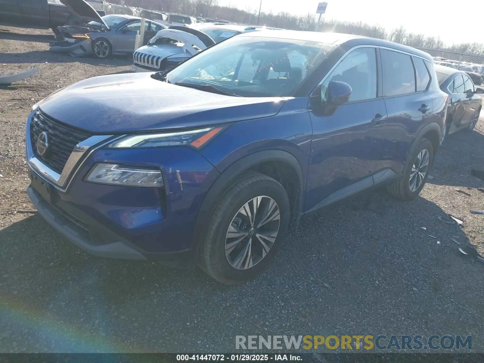 2 Photograph of a damaged car JN8AT3BB9MW215640 NISSAN ROGUE 2021