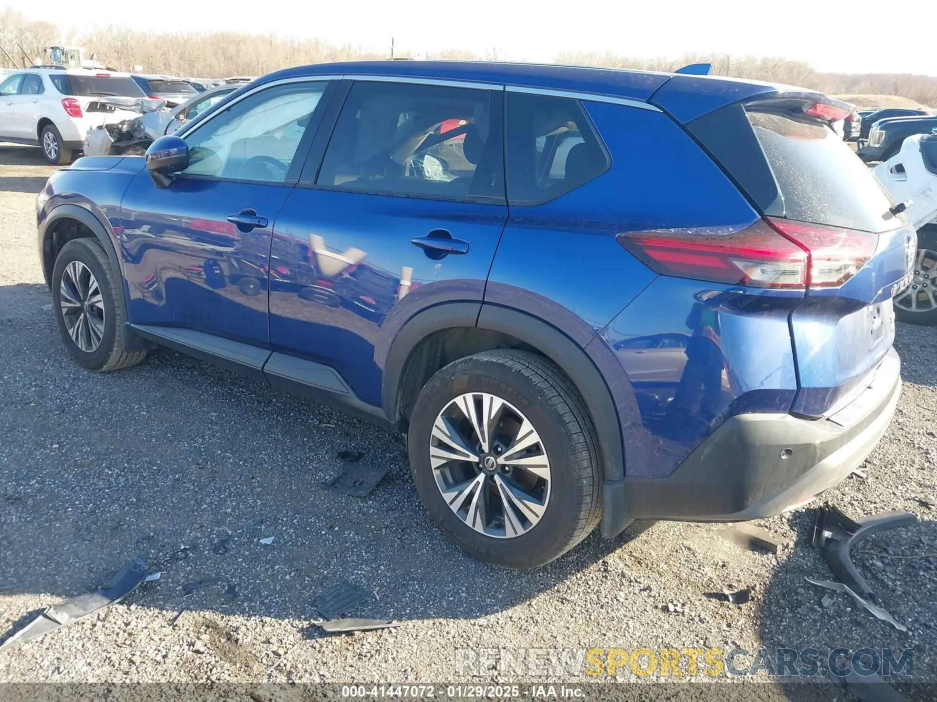3 Photograph of a damaged car JN8AT3BB9MW215640 NISSAN ROGUE 2021