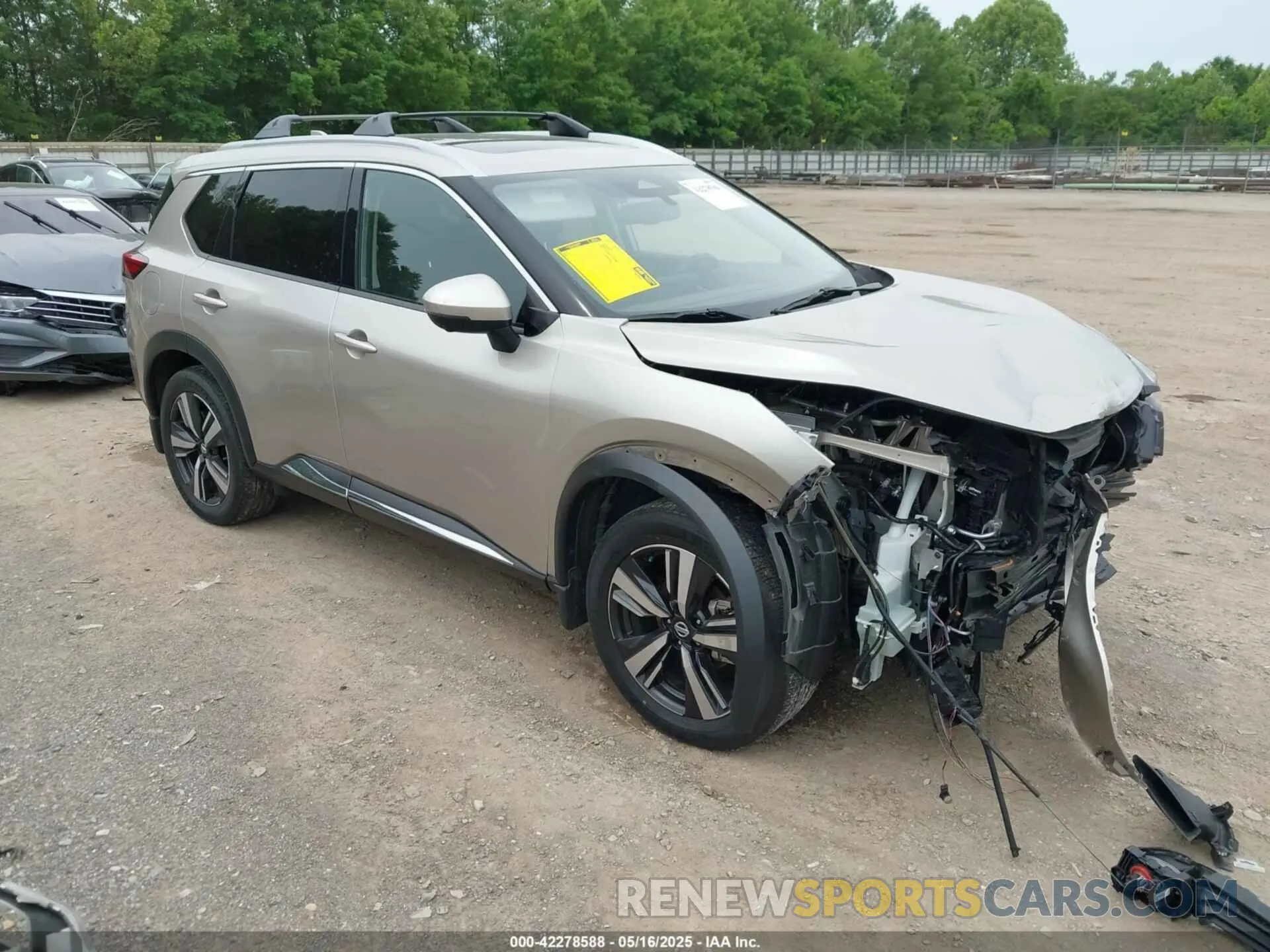 1 Photograph of a damaged car JN8AT3CA0MW027241 NISSAN ROGUE 2021