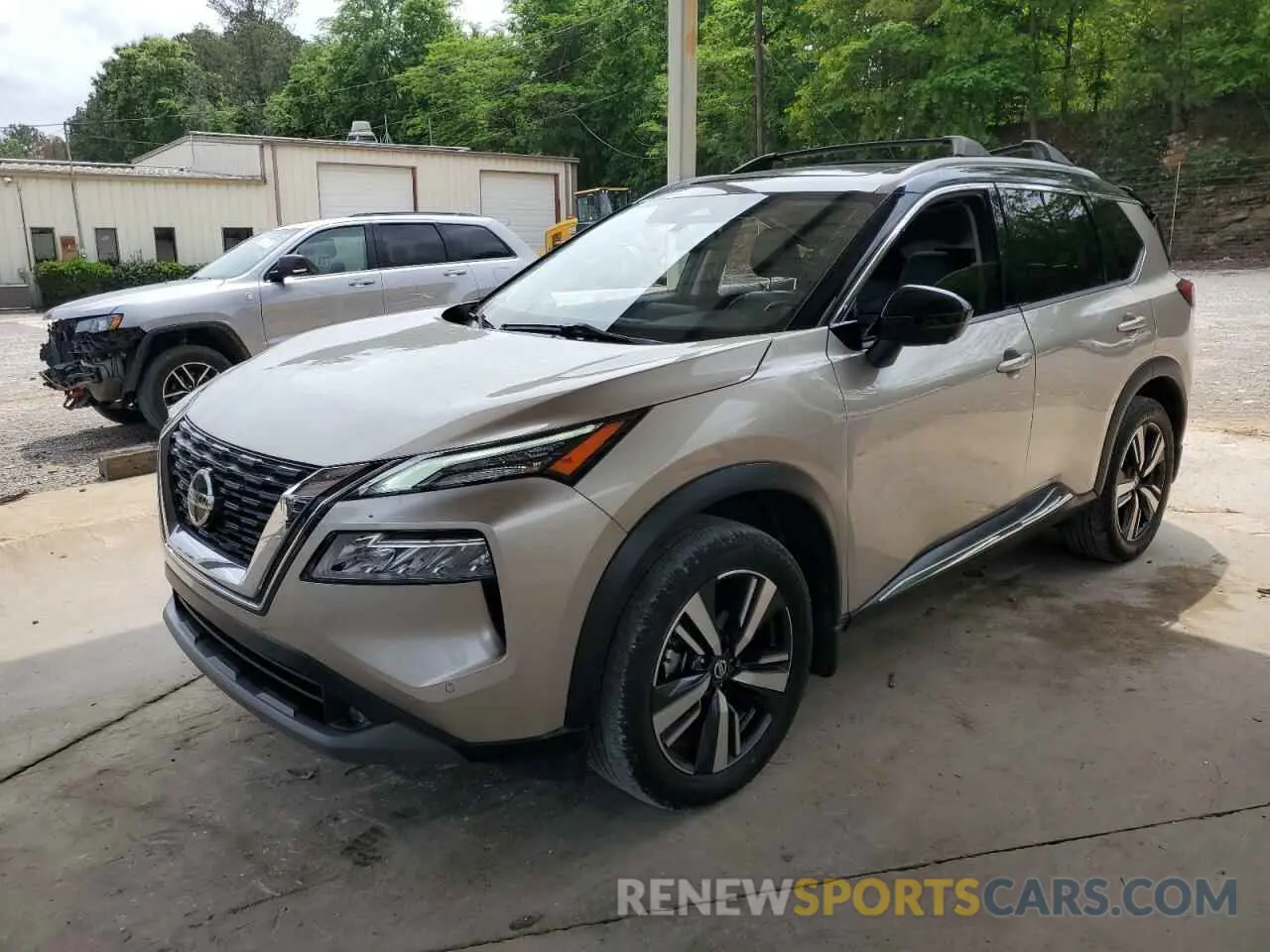 1 Photograph of a damaged car JN8AT3CA2MW027502 NISSAN ROGUE 2021