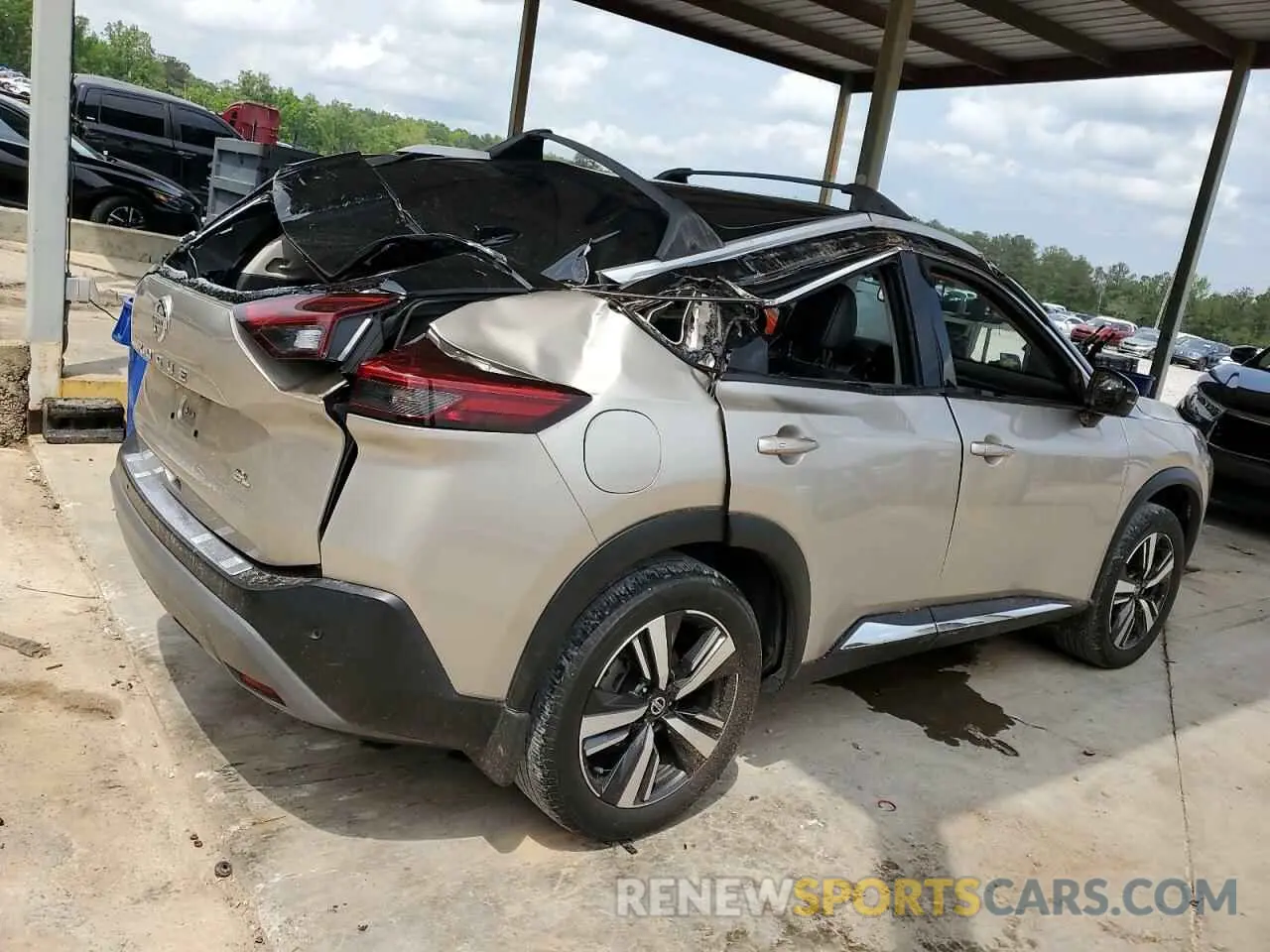 3 Photograph of a damaged car JN8AT3CA2MW027502 NISSAN ROGUE 2021