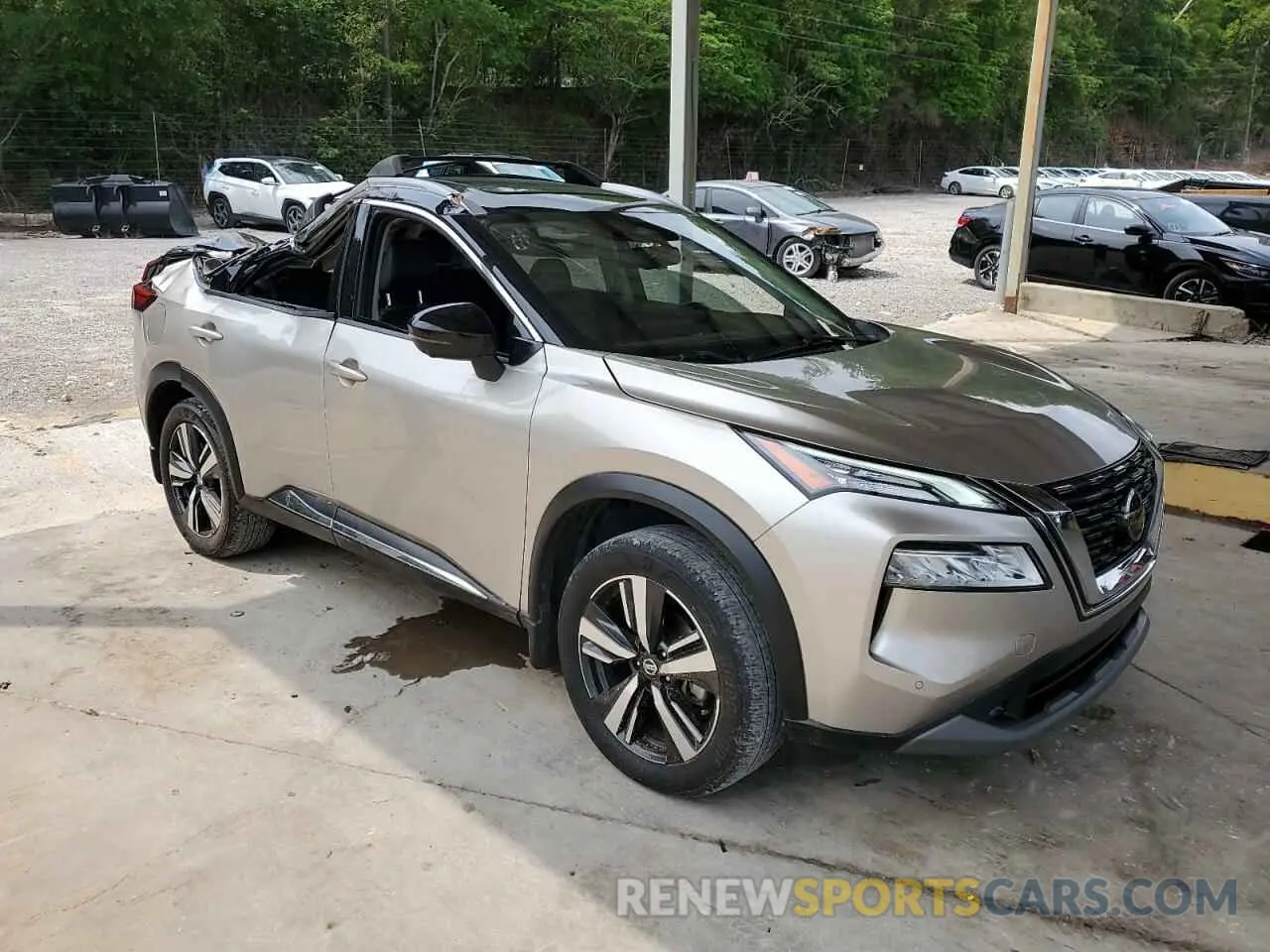 4 Photograph of a damaged car JN8AT3CA2MW027502 NISSAN ROGUE 2021