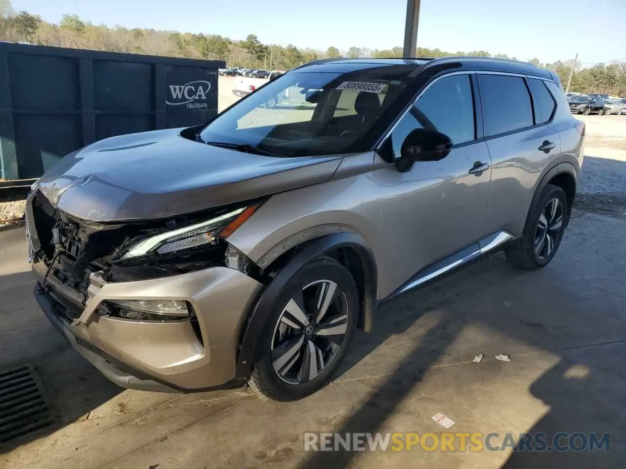 1 Photograph of a damaged car JN8AT3CA2MW027855 NISSAN ROGUE 2021