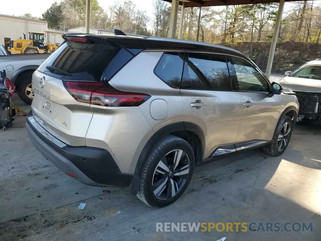 3 Photograph of a damaged car JN8AT3CA2MW027855 NISSAN ROGUE 2021