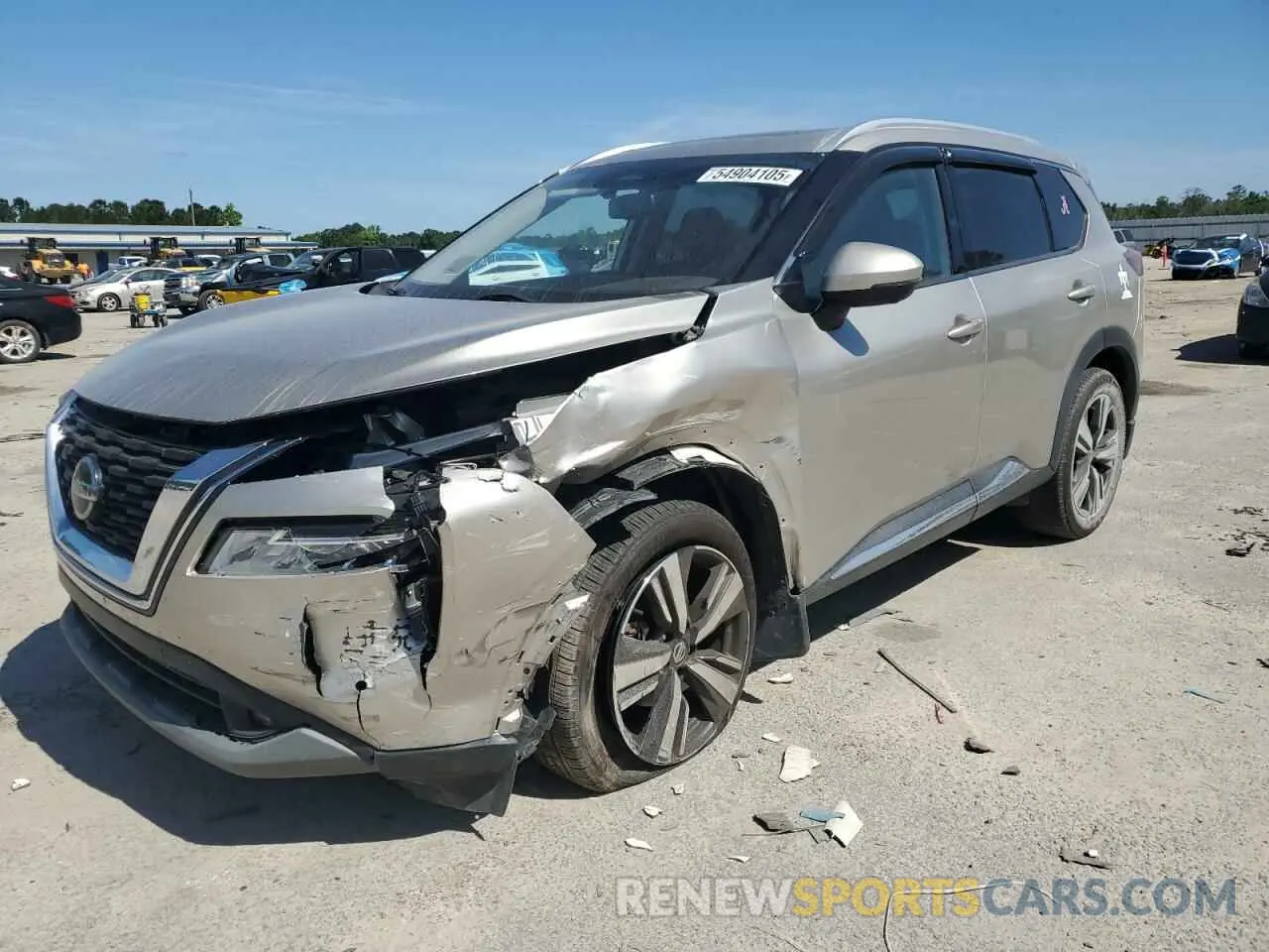 1 Photograph of a damaged car JN8AT3CA3MW027752 NISSAN ROGUE 2021