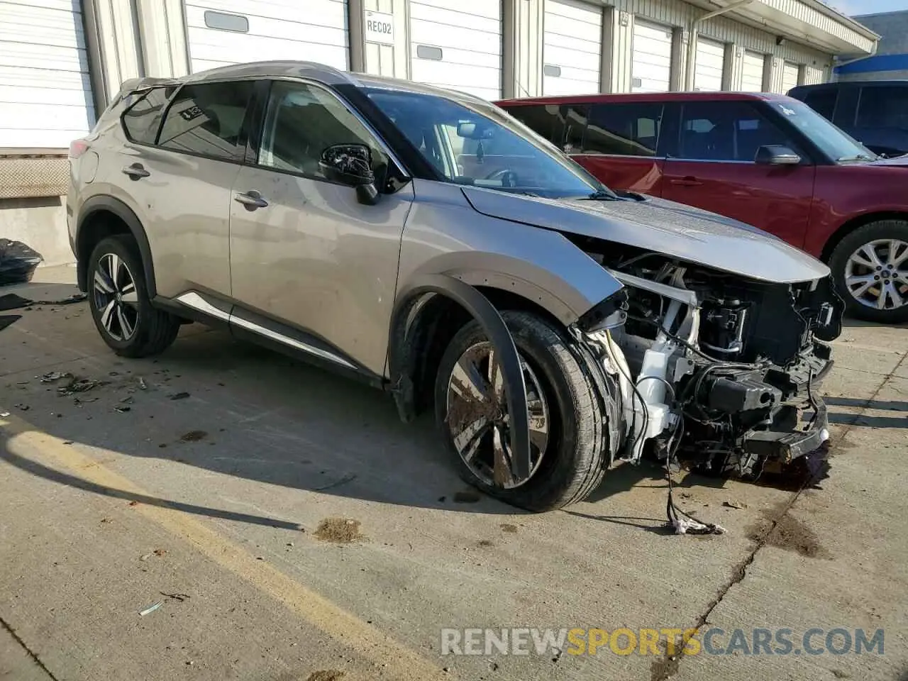 4 Photograph of a damaged car JN8AT3CB5MW232482 NISSAN ROGUE 2021