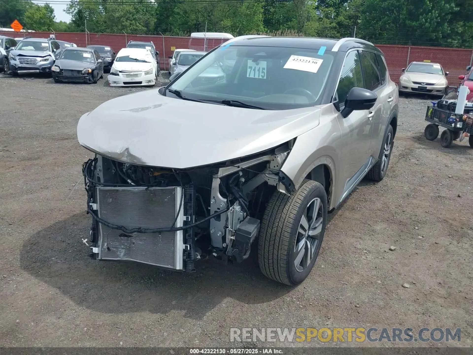 6 Photograph of a damaged car JN8AT3CB6MW222320 NISSAN ROGUE 2021