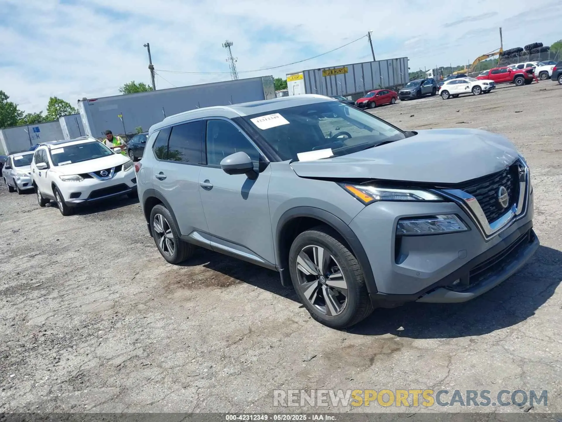 1 Photograph of a damaged car JN8AT3CB6MW239022 NISSAN ROGUE 2021