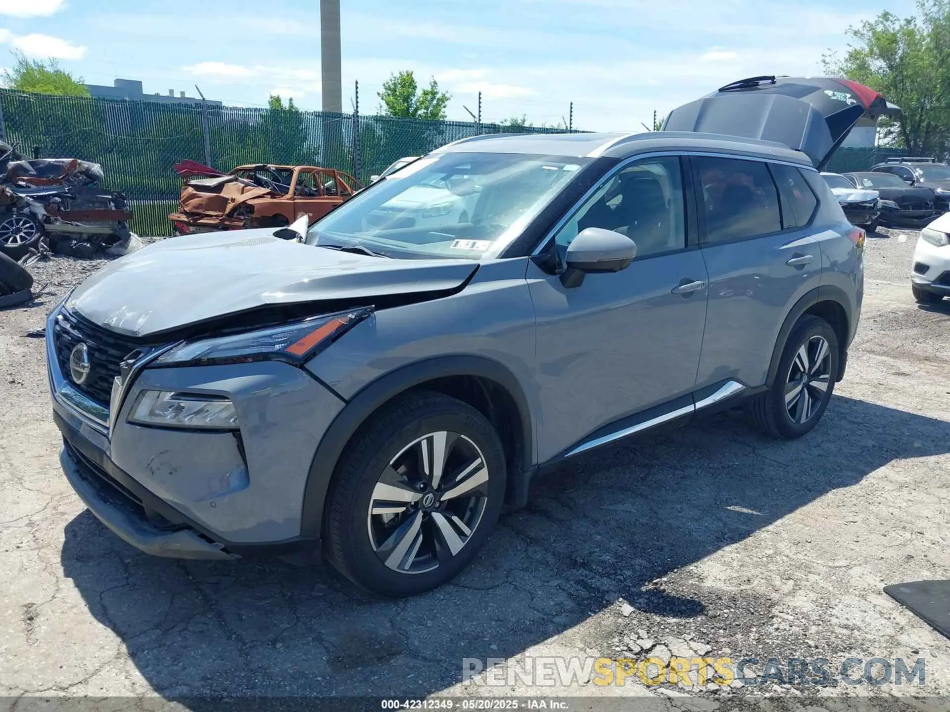 2 Photograph of a damaged car JN8AT3CB6MW239022 NISSAN ROGUE 2021