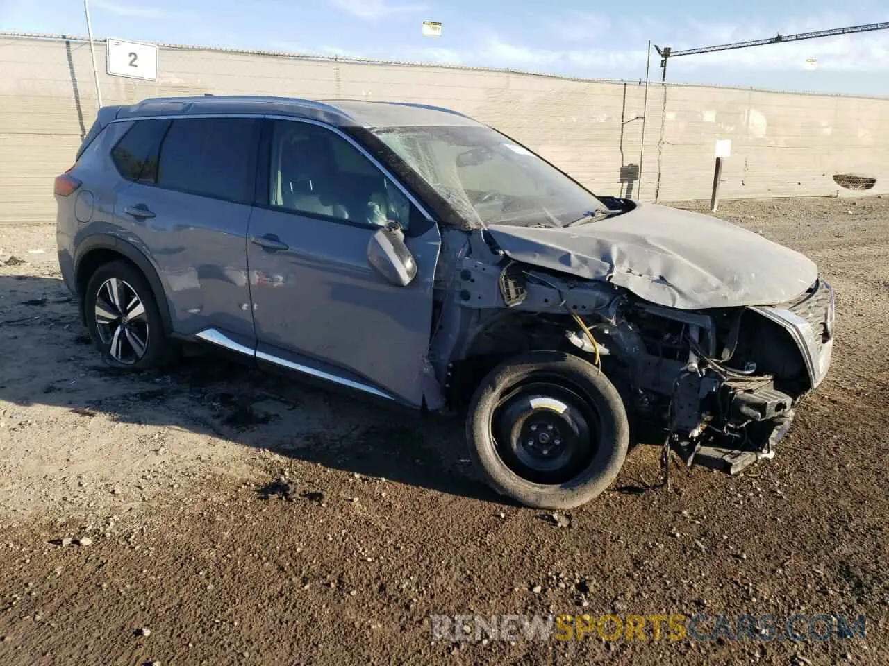 4 Photograph of a damaged car JN8AT3DC2MW100142 NISSAN ROGUE 2021