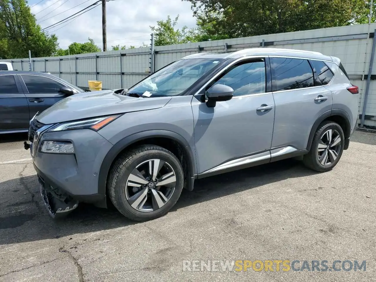 1 Photograph of a damaged car JN8AT3DC4MW101728 NISSAN ROGUE 2021