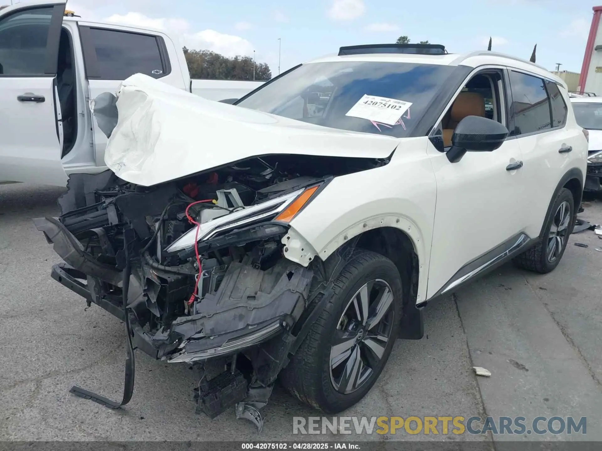 2 Photograph of a damaged car JN8AT3DCXMW102124 NISSAN ROGUE 2021