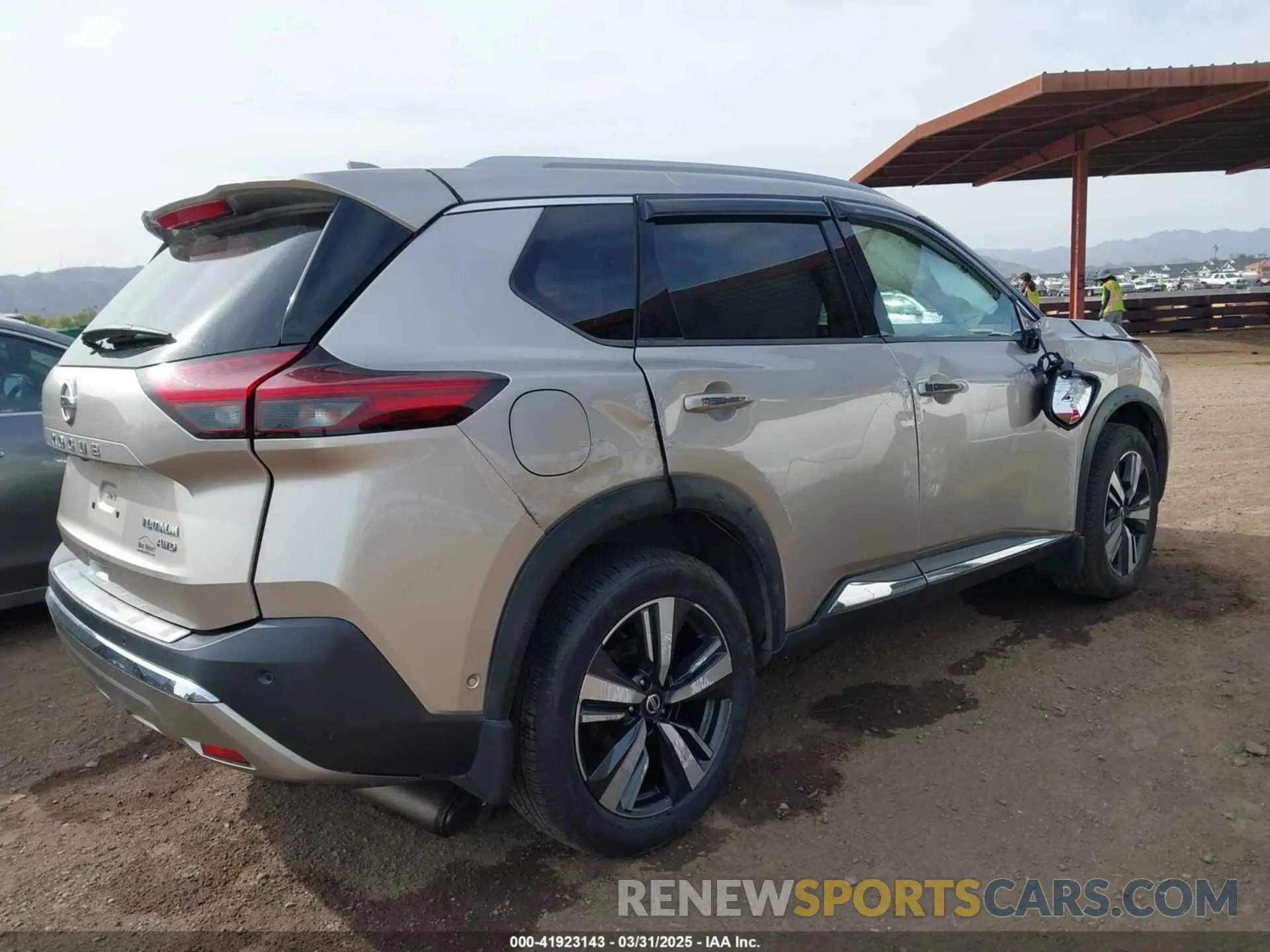 4 Photograph of a damaged car JN8AT3DDXMW321075 NISSAN ROGUE 2021