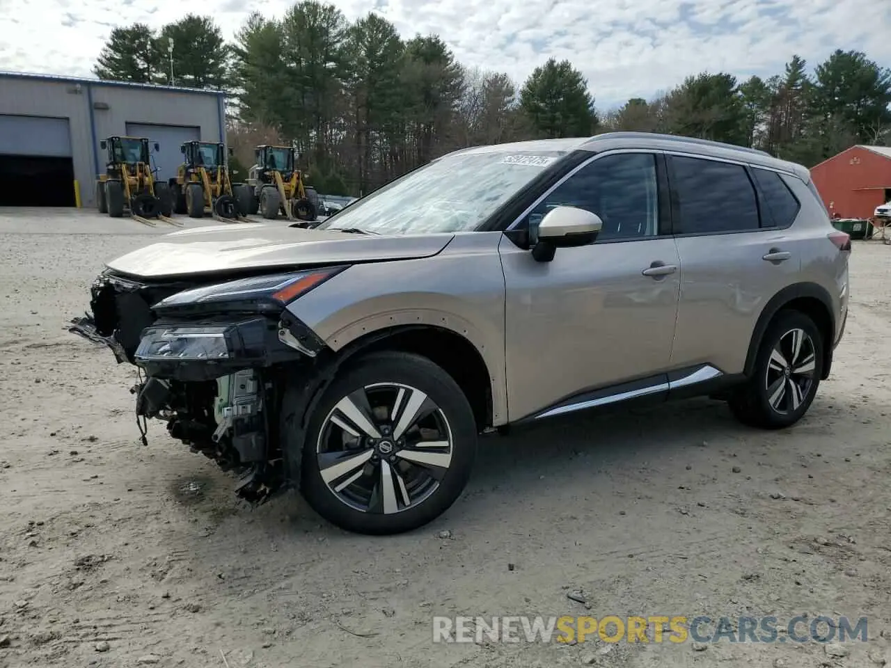 1 Photograph of a damaged car JN8AT3DDXMW321464 NISSAN ROGUE 2021