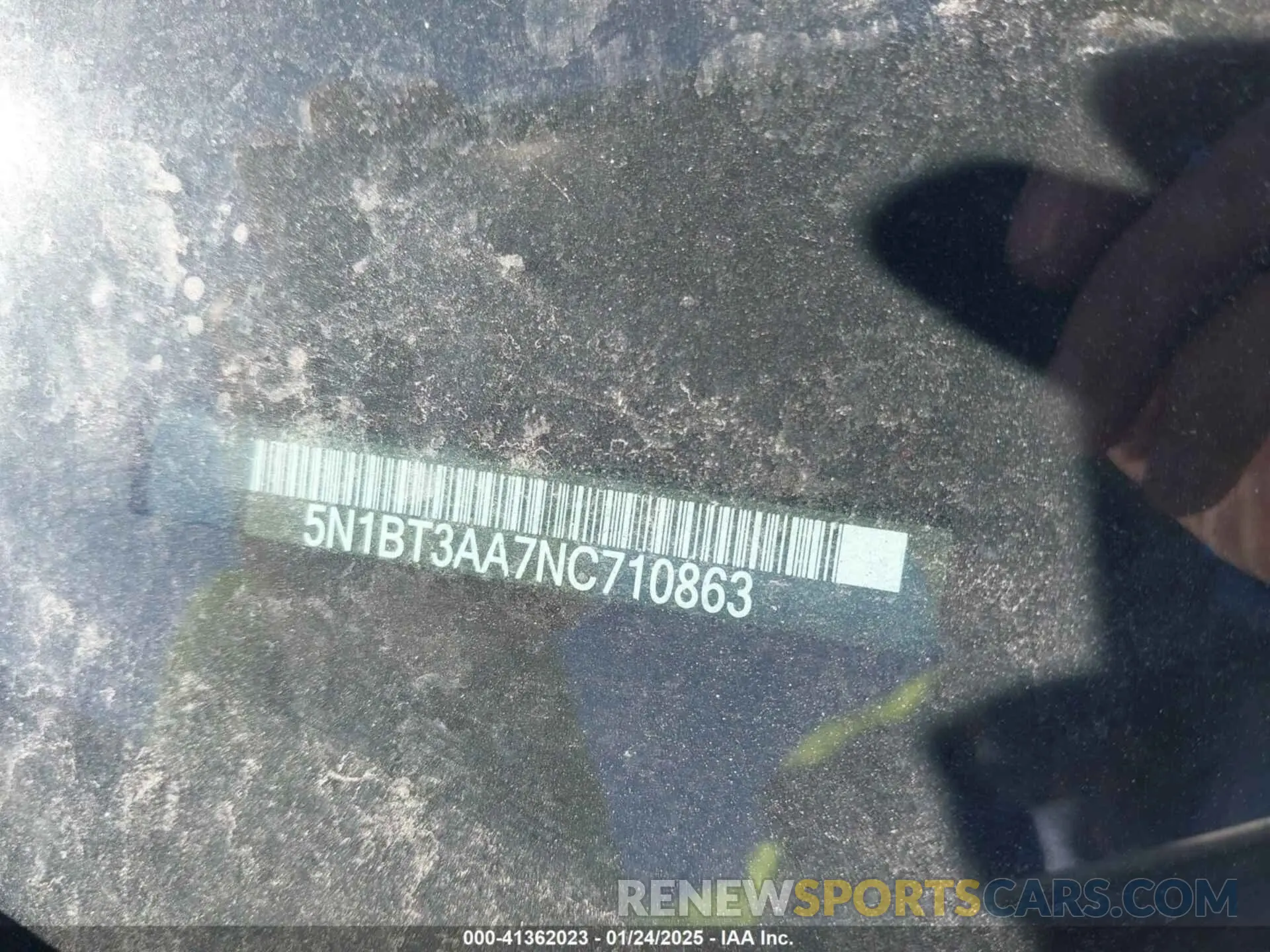 9 Photograph of a damaged car 5N1BT3AA7NC710863 NISSAN ROGUE 2022