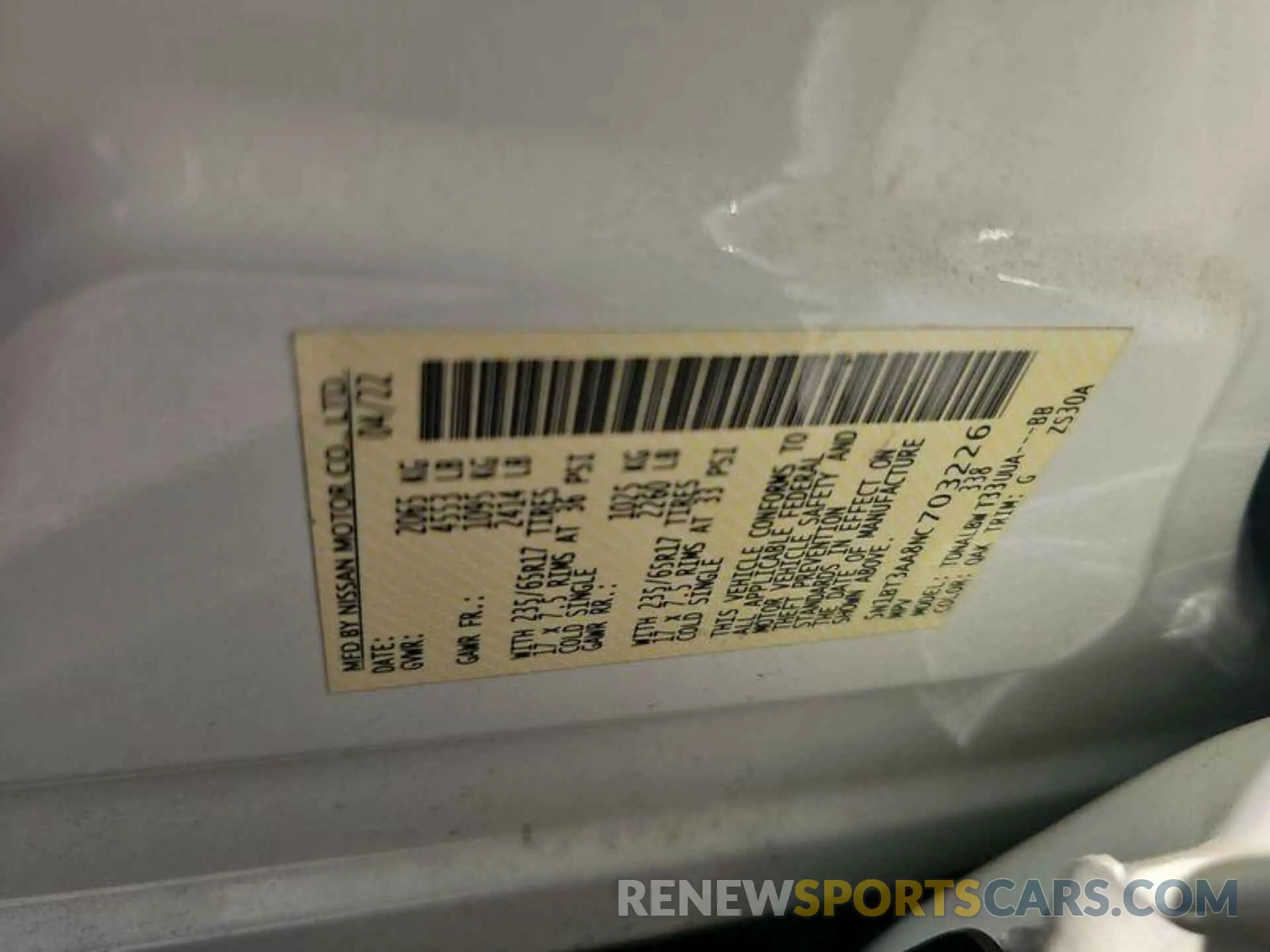 12 Photograph of a damaged car 5N1BT3AA8NC703226 NISSAN ROGUE 2022