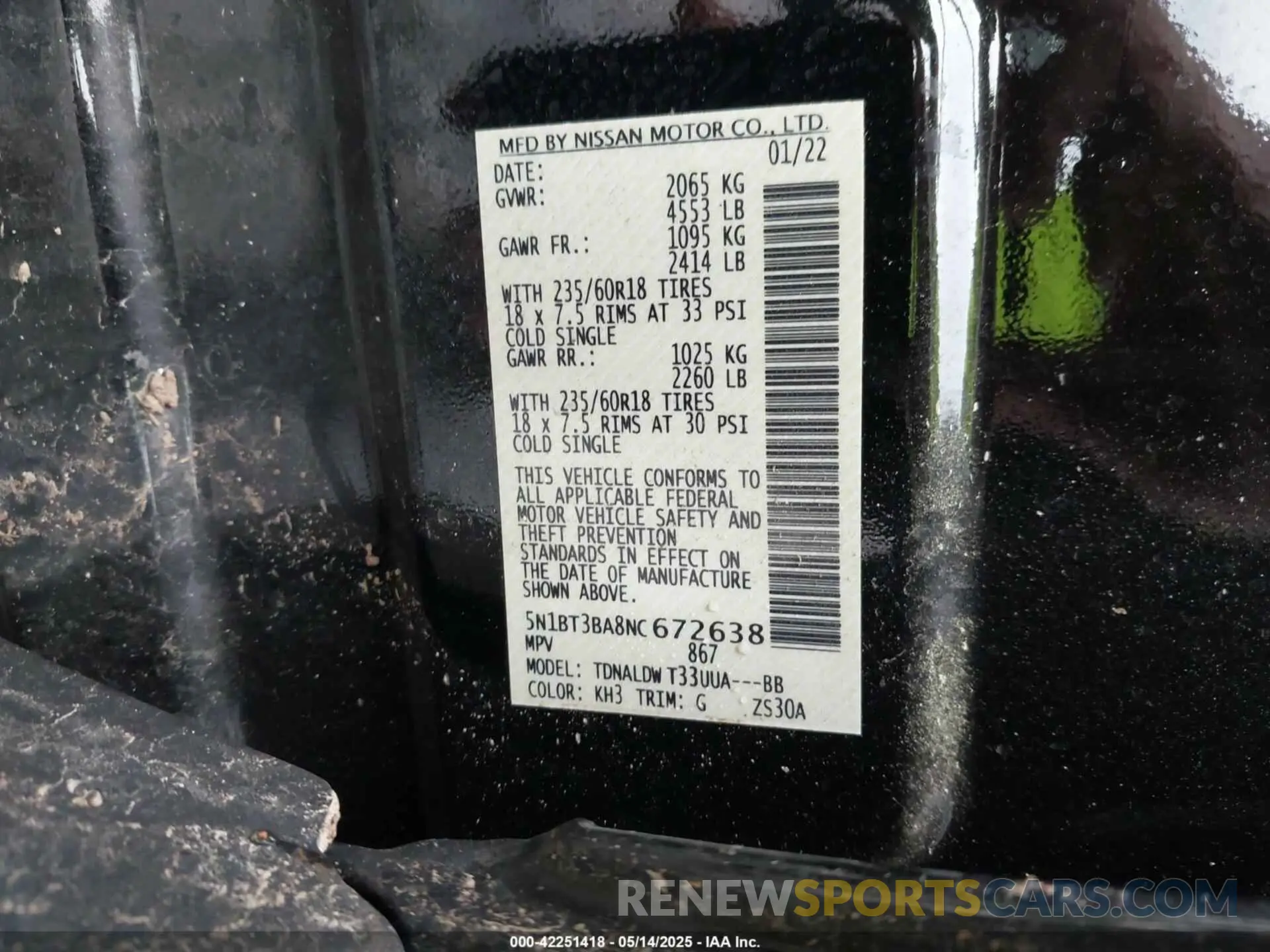 9 Photograph of a damaged car 5N1BT3BA8NC672638 NISSAN ROGUE 2022