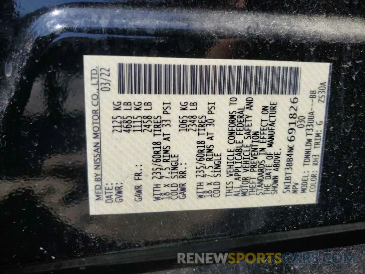 13 Фотография поврежденного автомобиля 5N1BT3BB4NC691826 NISSAN ROGUE 2022