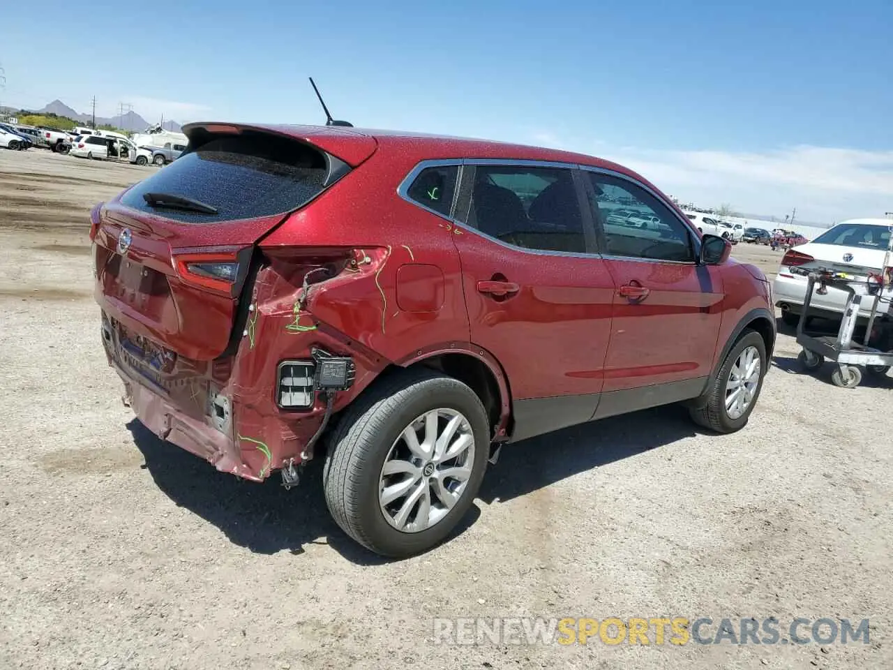 3 Фотография поврежденного автомобиля JN1BJ1AV7NW346690 NISSAN ROGUE 2022