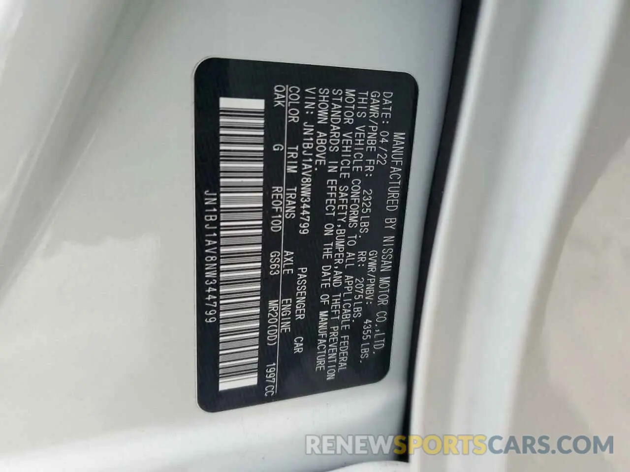 15 Photograph of a damaged car JN1BJ1AV8NW344799 NISSAN ROGUE 2022