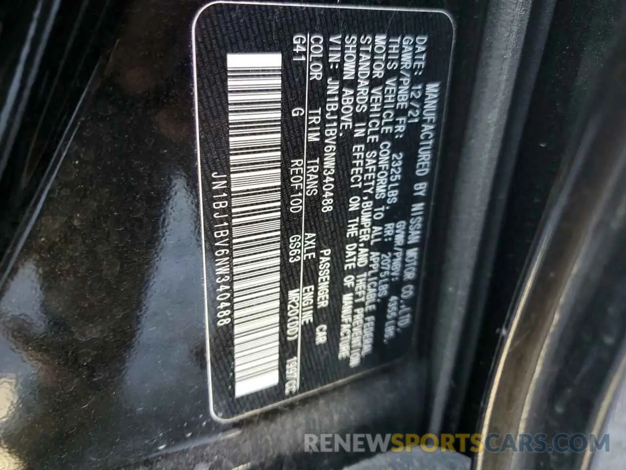 13 Photograph of a damaged car JN1BJ1BV6NW340488 NISSAN ROGUE 2022